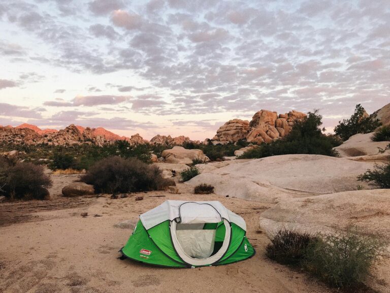 A Tent Set Up for Outdoor Camping